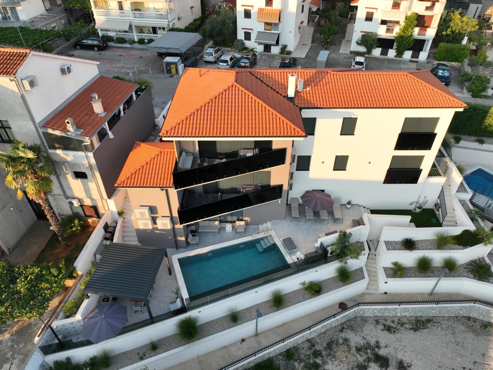 Villa Aurea Apartments Malinska De Luxe Ngoại thất bức ảnh
